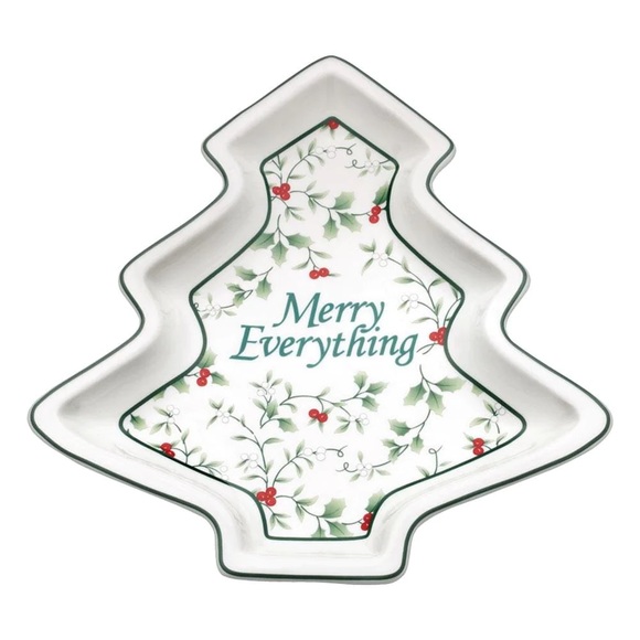 Pfaltzgraff Winterberry® Small Merry Everything Tree Dish - Picture 2 of 2